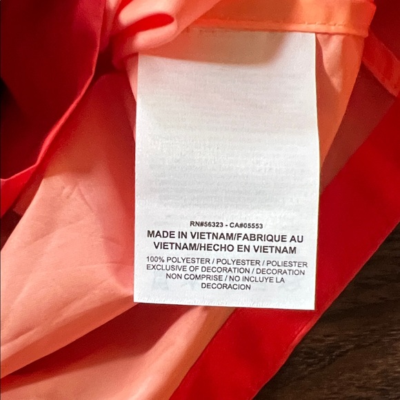 Nike Gradient/Ombre Coral/Orange/ Pink Athletic Vest 100% Polyester - Picture 5 of 6